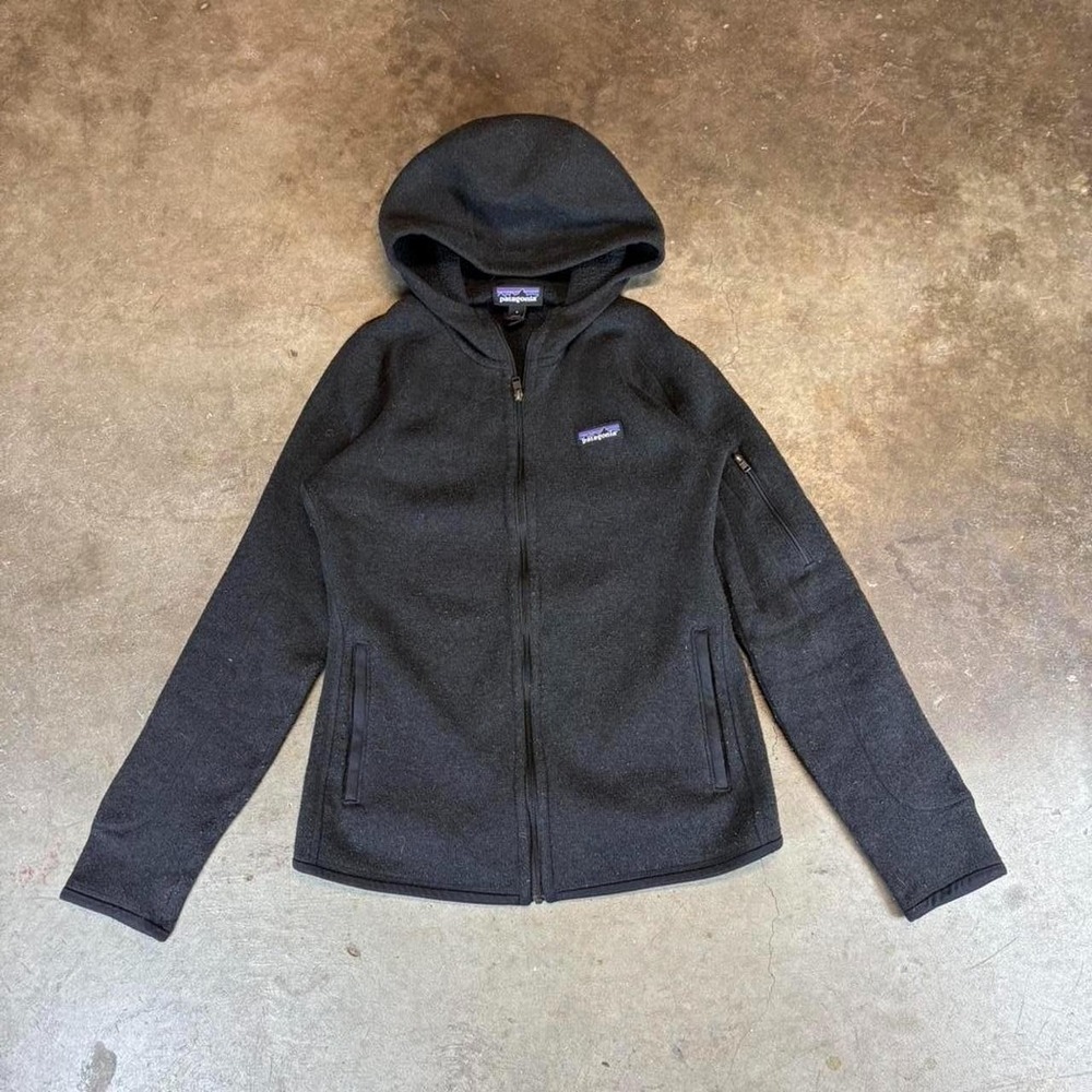 Black Patagonia fleece jacket Women's size small